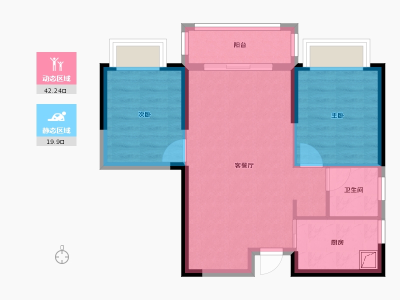 广东省-中山市-3号楼公寓-60.00-户型库-动静分区