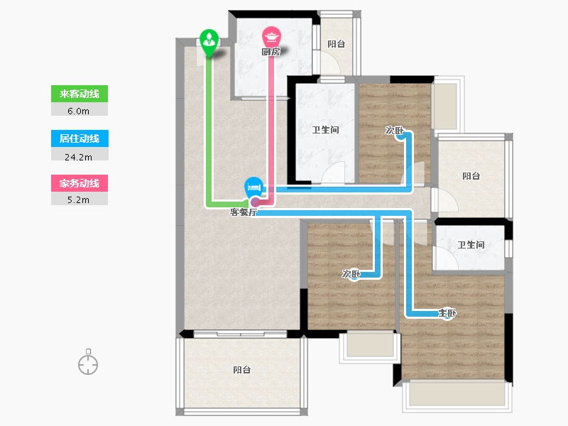 广东省-惠州市-深业西湖三里-97.18-户型库-动静线