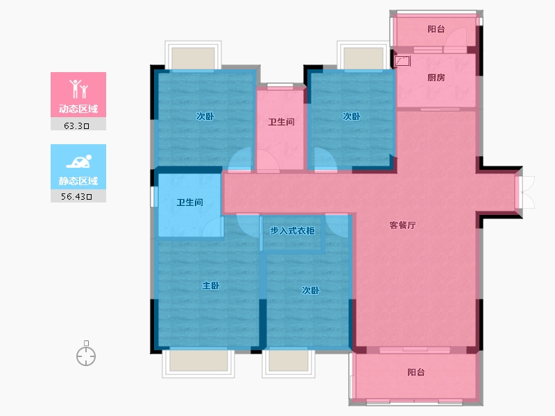 江西省-抚州市-颐景广场-108.12-户型库-动静分区