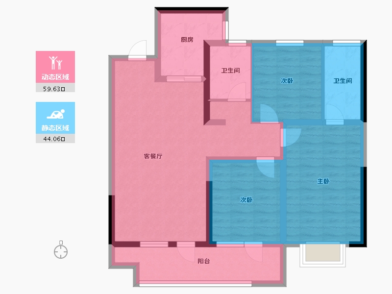 山东省-聊城市-民生城市之尊-92.00-户型库-动静分区