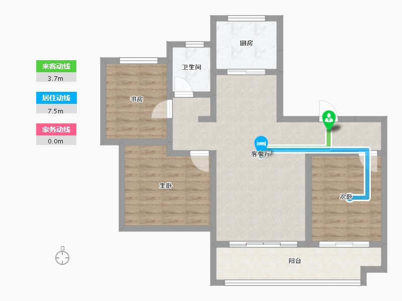 河北省-沧州市-宏宇璟宸雅著-81.62-户型库-动静线