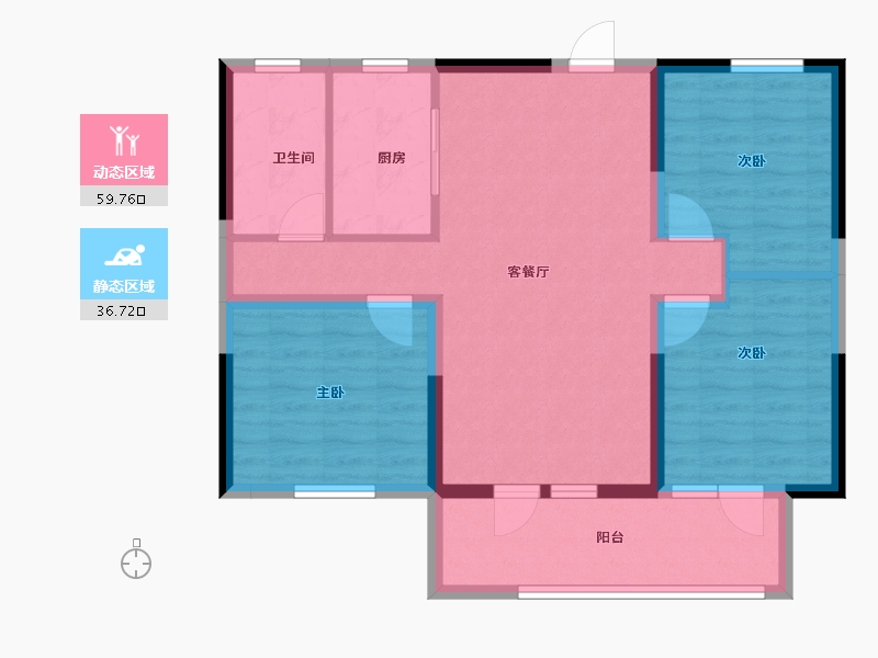 山东省-聊城市-民生城市之尊-86.40-户型库-动静分区