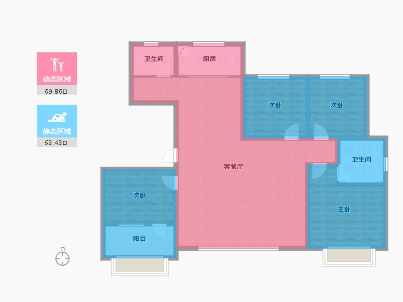 山东省-滨州市-滨和沁园-120.00-户型库-动静分区