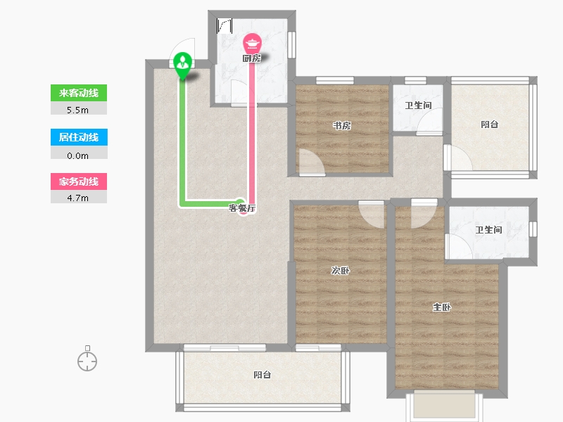 广西壮族自治区-南宁市-旭辉五象臻悦-97.54-户型库-动静线