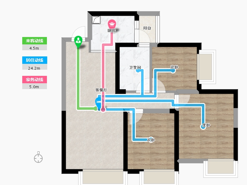 四川省-成都市-天府国际凤.凰城-63.20-户型库-动静线