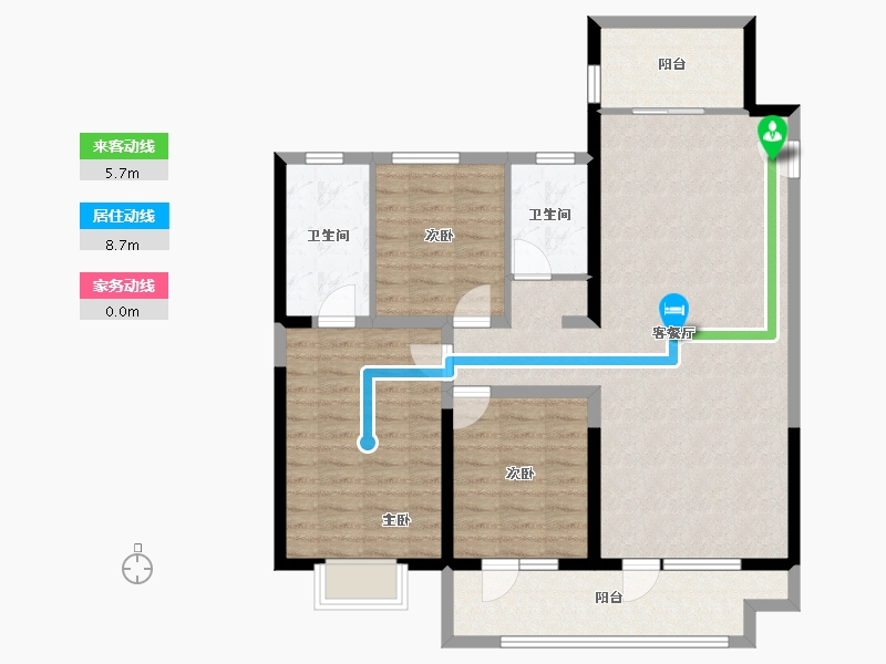 山东省-聊城市-民生城市之尊-104.00-户型库-动静线