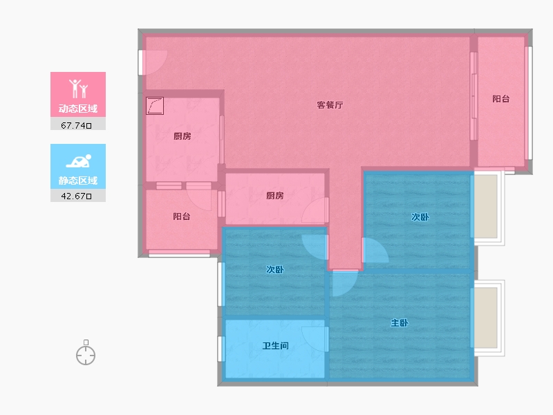 广东省-肇庆市-恒裕海湾-119.00-户型库-动静分区