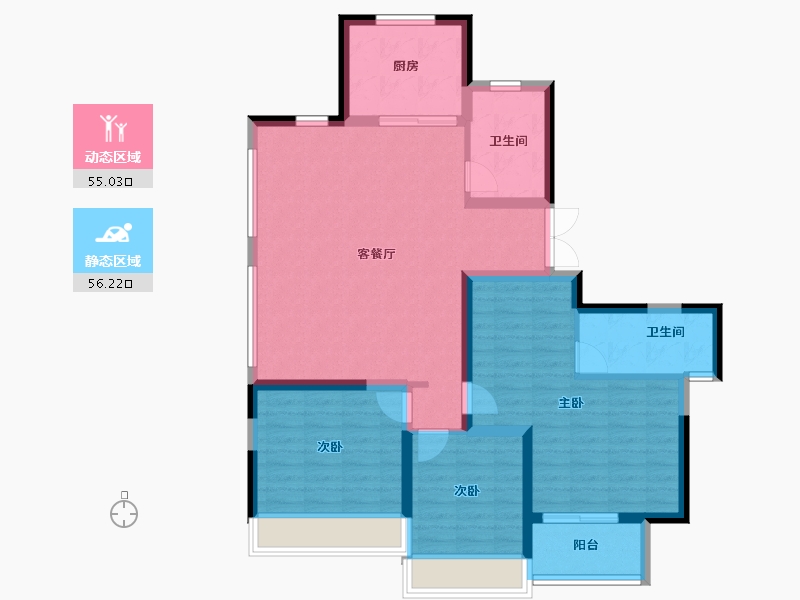 河南省-焦作市-铭源新时代城-100.01-户型库-动静分区