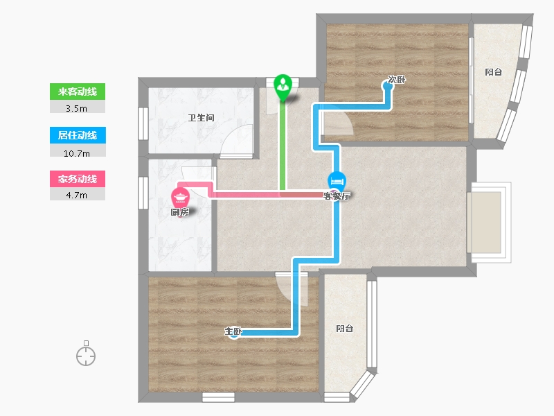 广东省-广州市-侨英花园-58.00-户型库-动静线