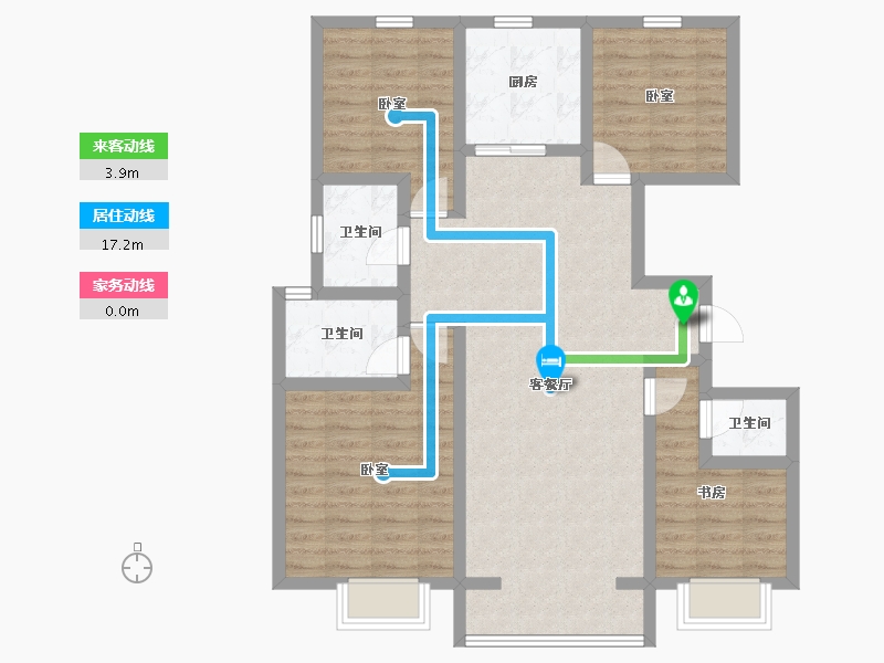 河北省-承德市-承德县学府世家-98.93-户型库-动静线