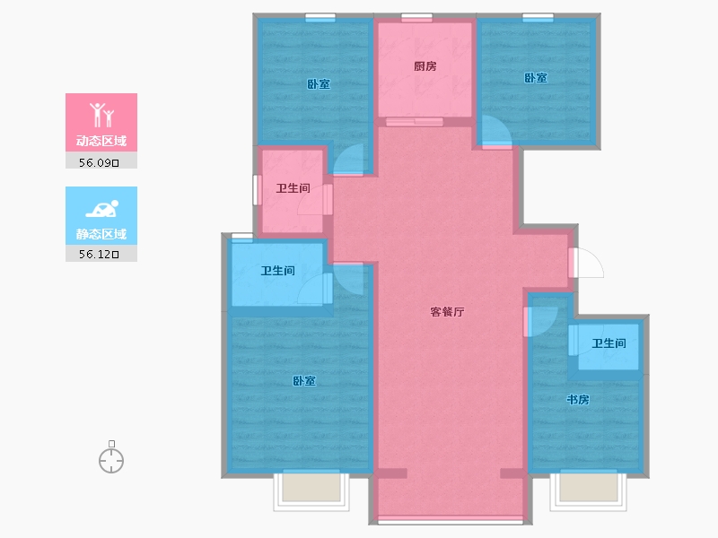 河北省-承德市-承德县学府世家-98.93-户型库-动静分区