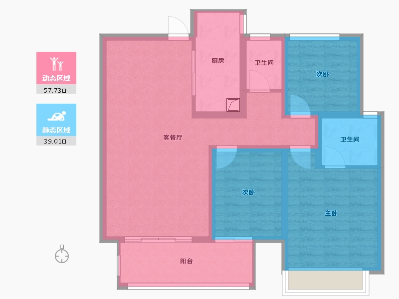 湖南省-衡阳市-西湖万象城-82.00-户型库-动静分区