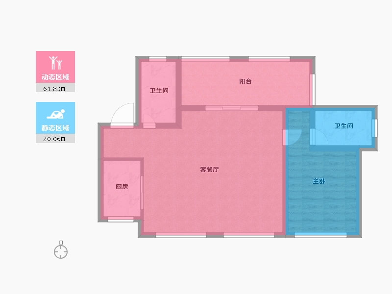 四川省-绵阳市-三汇四季公园-73.44-户型库-动静分区