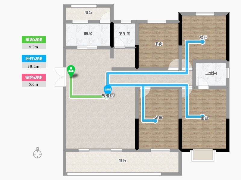 安徽省-池州市-滨江时代广场-128.00-户型库-动静线