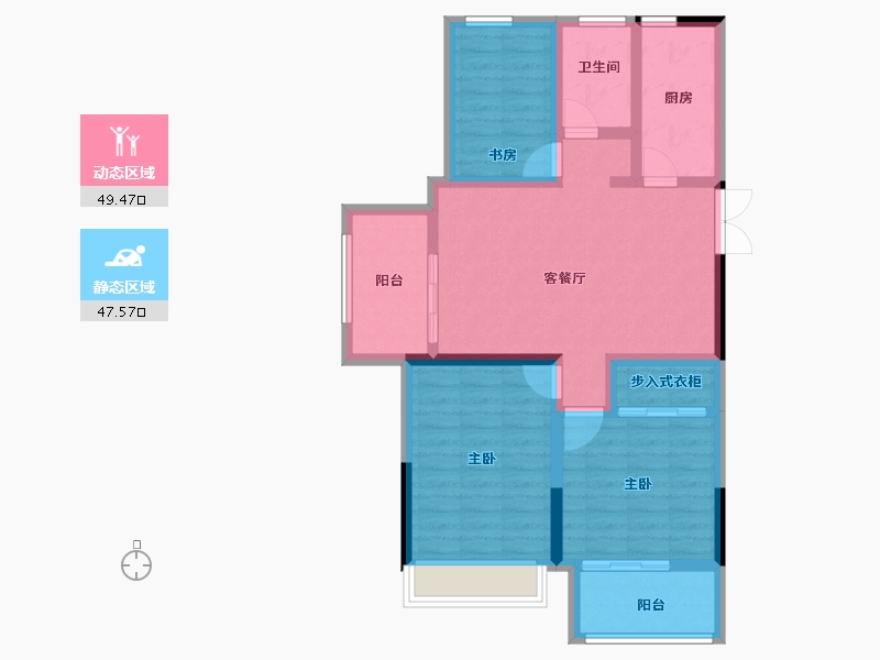 安徽省-池州市-安东盛禧嘉园-86.13-户型库-动静分区