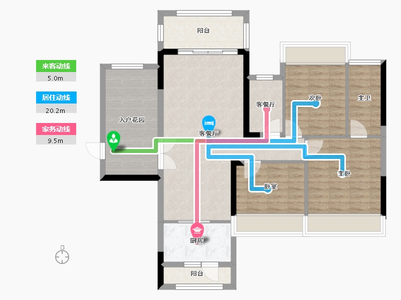 广西壮族自治区-来宾市-猎天·地王华府-97.02-户型库-动静线