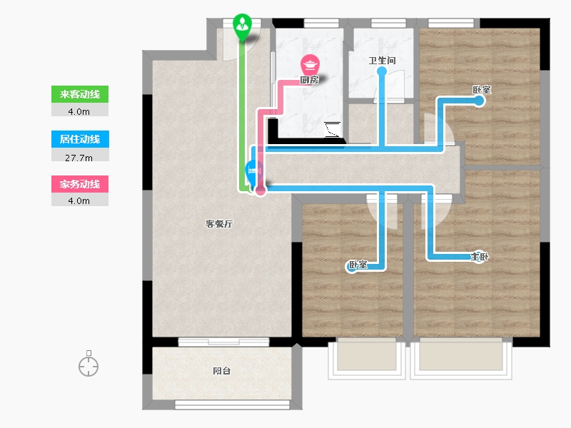 河北省-邯郸市-荣盛君兰苑-78.40-户型库-动静线