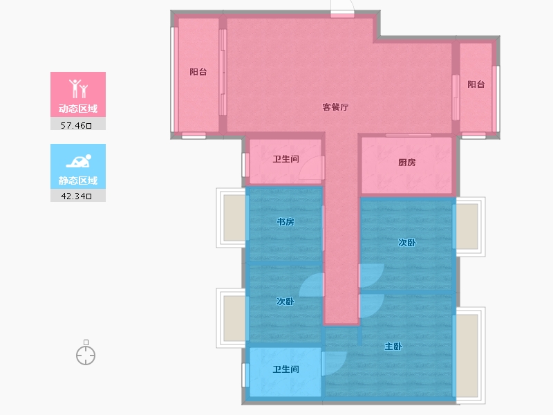 湖南省-株洲市-蓝溪谷-99.99-户型库-动静分区