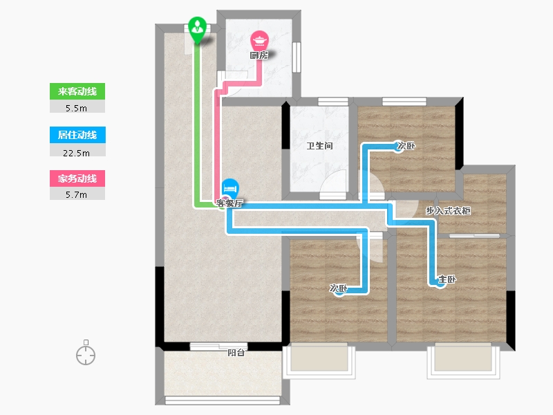 安徽省-池州市-安东盛禧嘉园-77.34-户型库-动静线