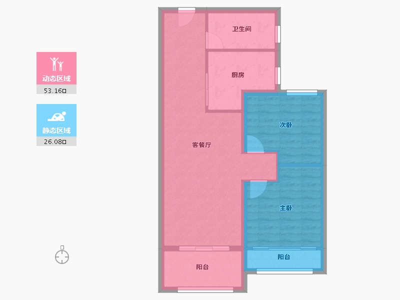 上海-上海市-招商虹玺-71.20-户型库-动静分区