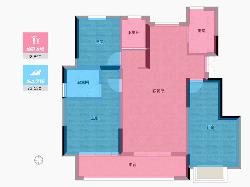 浙江省-丽水市-凯兴君悦府-78.18-户型库-动静分区