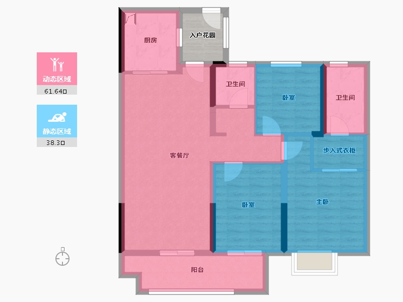 江西省-吉安市-阳明天宸-92.80-户型库-动静分区