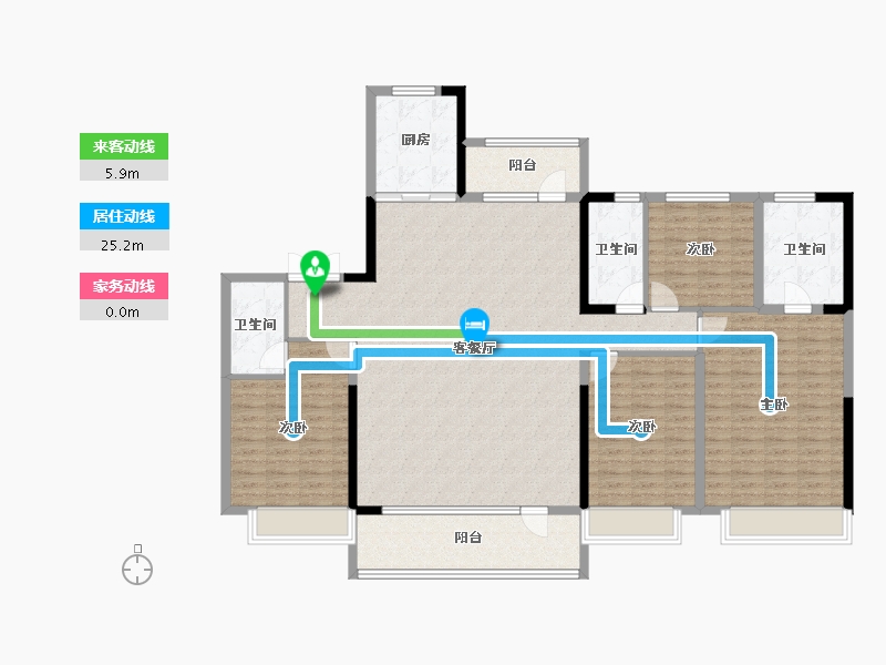 山东省-东营市-广饶碧桂园凤鸣春秋-161.71-户型库-动静线