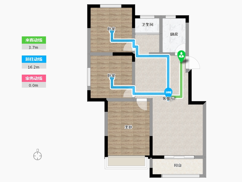 河南省-周口市-法姬娜·书香门第-88.00-户型库-动静线