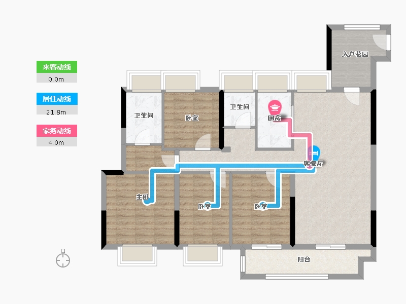 江西省-吉安市-阳明天宸-106.95-户型库-动静线