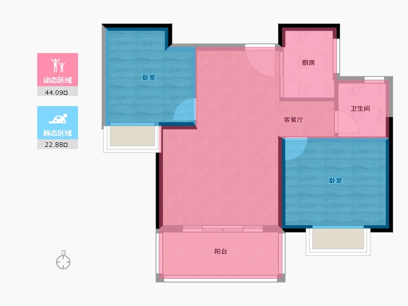 湖南省-衡阳市-东投归雁台-60.30-户型库-动静分区