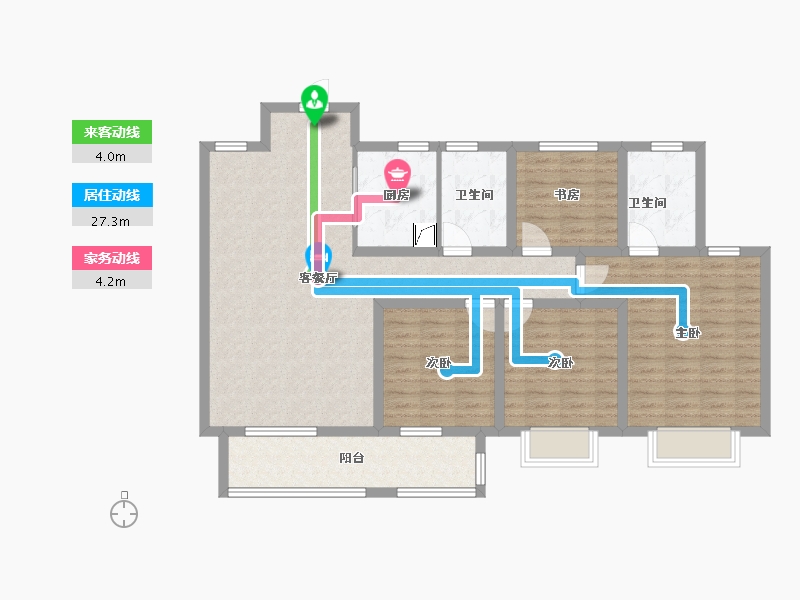 山东省-济宁市-涌鸿观澜-112.93-户型库-动静线