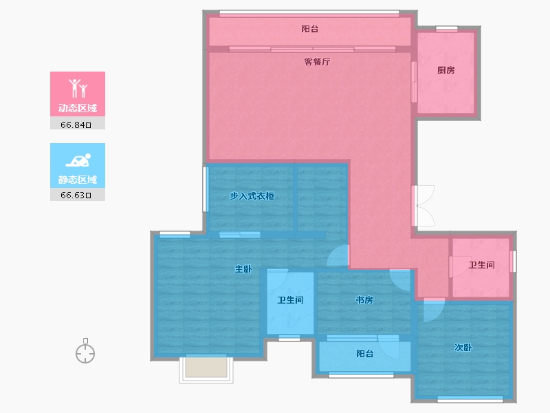 吉林省-吉林市-盈胜春晓-119.90-户型库-动静分区