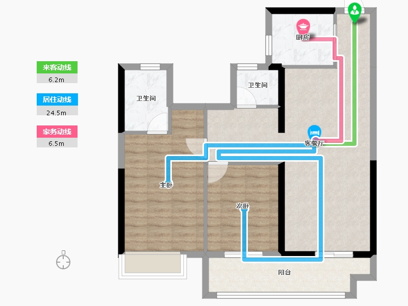 湖南省-常德市-嘉宇柳湖印-79.38-户型库-动静线