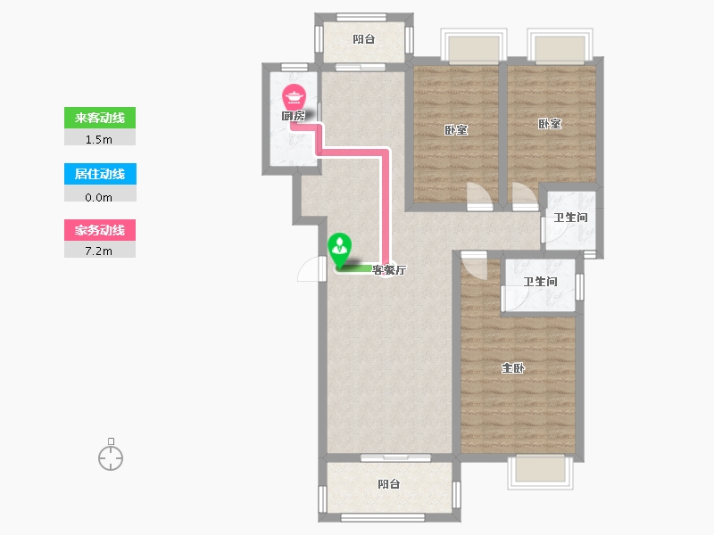 广西壮族自治区-桂林市-昭州鑫城C4区-99.95-户型库-动静线