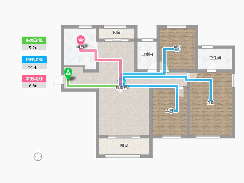 河南省-安阳市-宏达梦想城-111.15-户型库-动静线