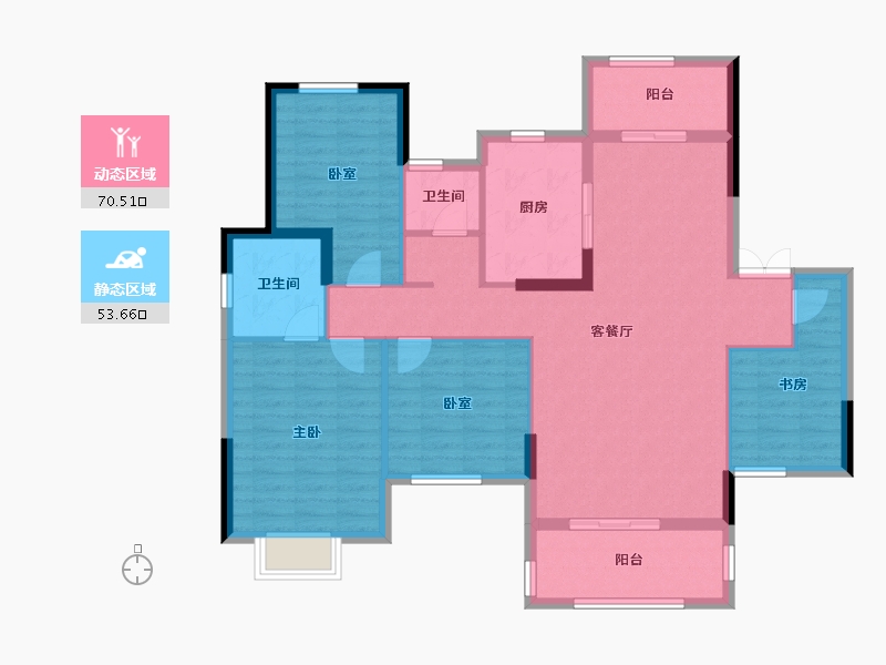 湖南省-常德市-时代学府-112.10-户型库-动静分区