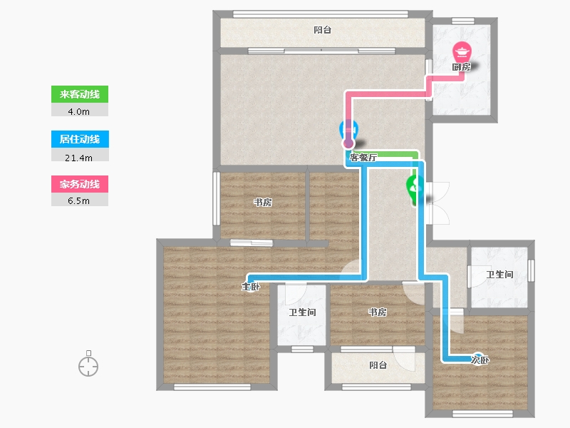 吉林省-吉林市-盈胜春晓-122.01-户型库-动静线