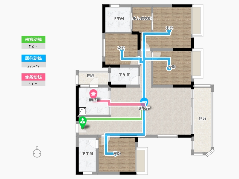 四川省-眉山市-领地·观江府-148.00-户型库-动静线