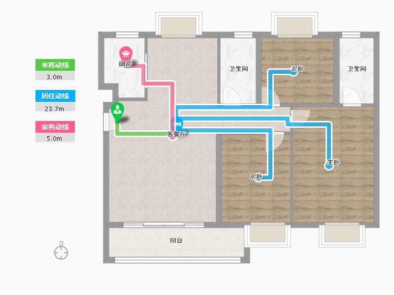 江西省-吉安市-燕山学苑-92.61-户型库-动静线