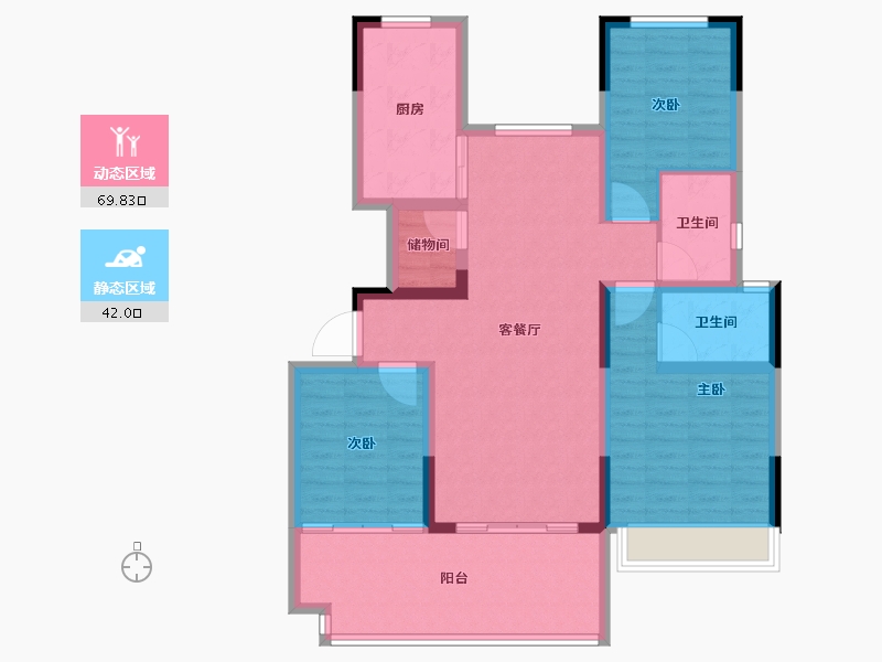 河南省-周口市-奥特莱斯望京府-100.00-户型库-动静分区