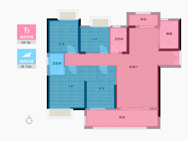 广西壮族自治区-梧州市-未来城-110.00-户型库-动静分区