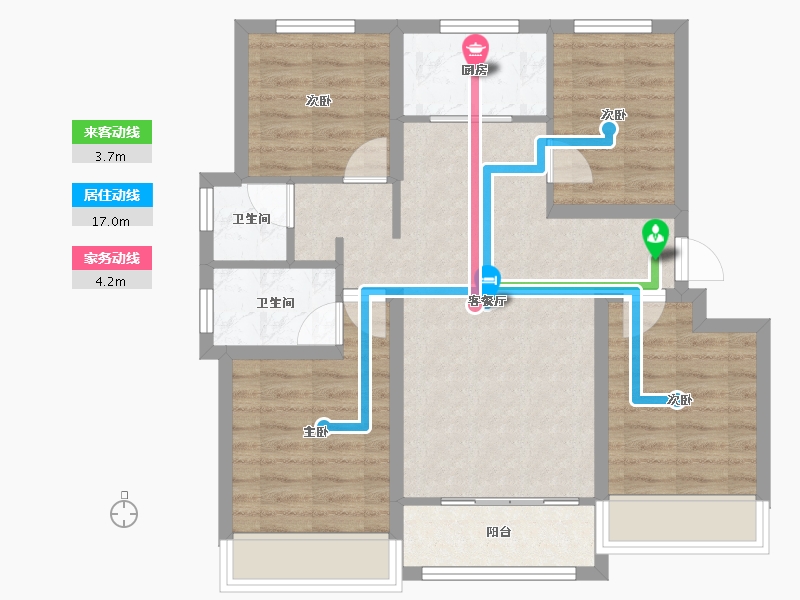 山东省-东营市-众凯学府-76.30-户型库-动静线