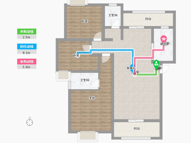 广西壮族自治区-桂林市-昭州鑫城C4区-108.12-户型库-动静线