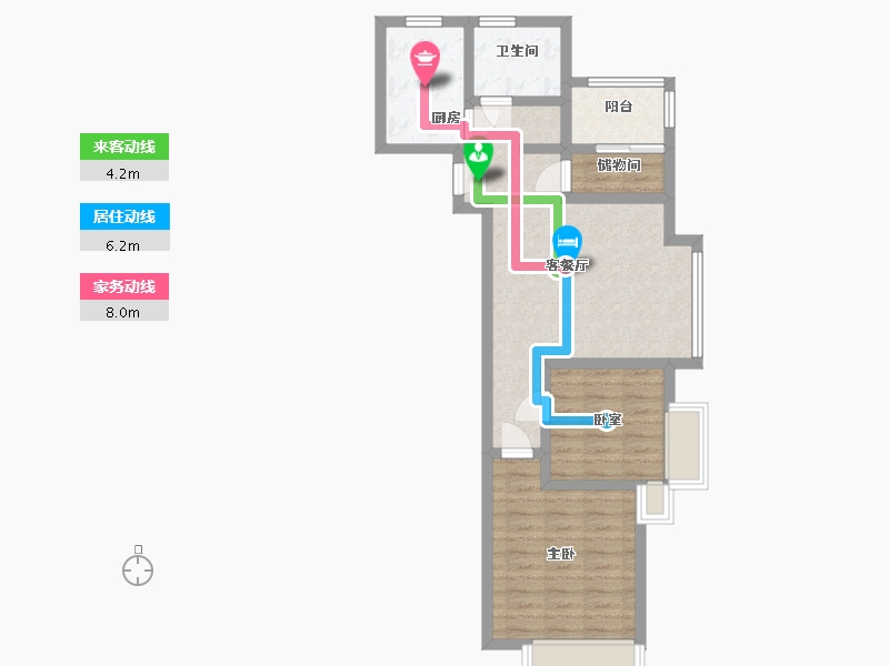 山东省-青岛市-大都汇-65.39-户型库-动静线