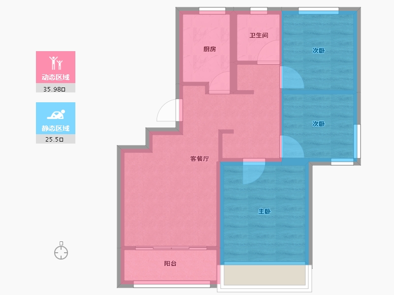 山东省-东营市-众凯学府-54.11-户型库-动静分区