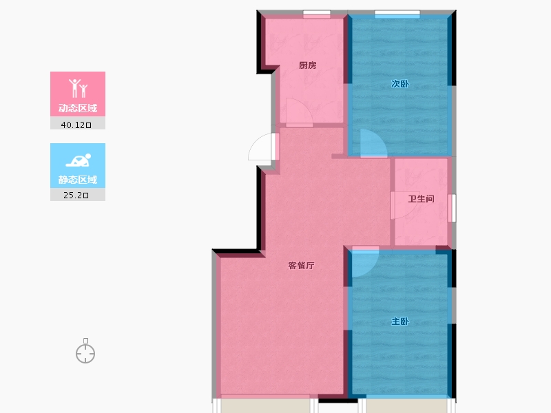 吉林省-长春市-润德華城-58.10-户型库-动静分区