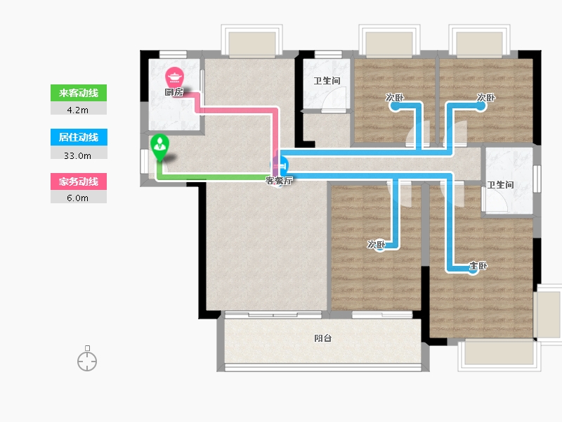 江西省-吉安市-尚城·公园里-101.95-户型库-动静线