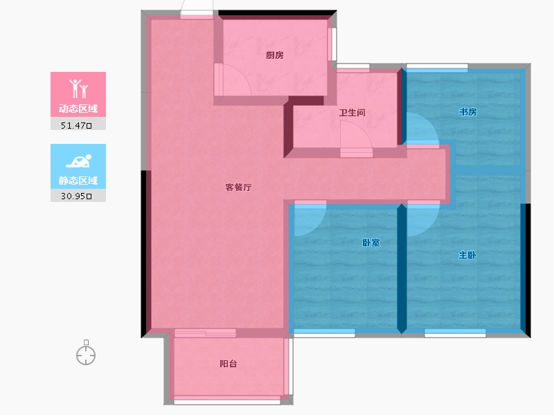 河南省-郑州市-永威城玖著-72.00-户型库-动静分区