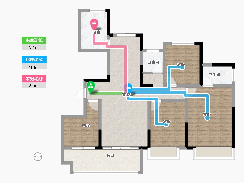 安徽省-池州市-明发阳光青城-112.00-户型库-动静线