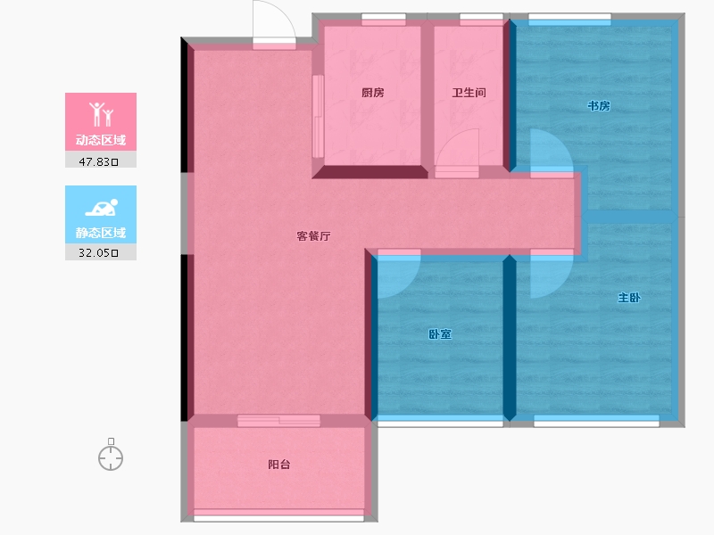 河南省-郑州市-永威城玖著-70.00-户型库-动静分区